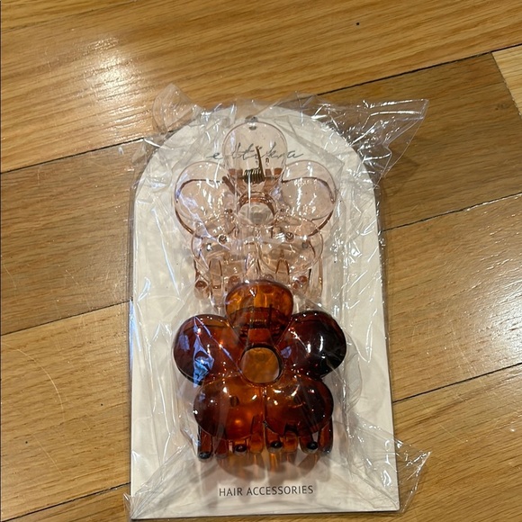 ettika Accessories - Ettika Pink and Brown Hair Accessories